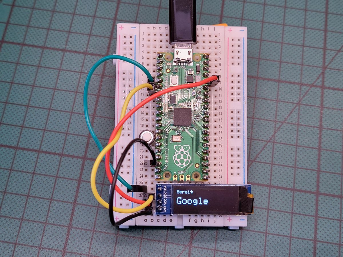 Pico auf Steckboard